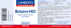 Betaína HCI 324mg y Pepsina 5mg en tabletas
