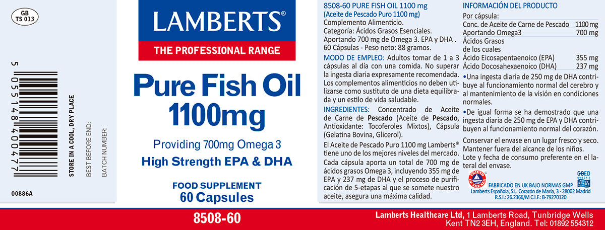 Aceite de Pescado Puro 1100 mg
