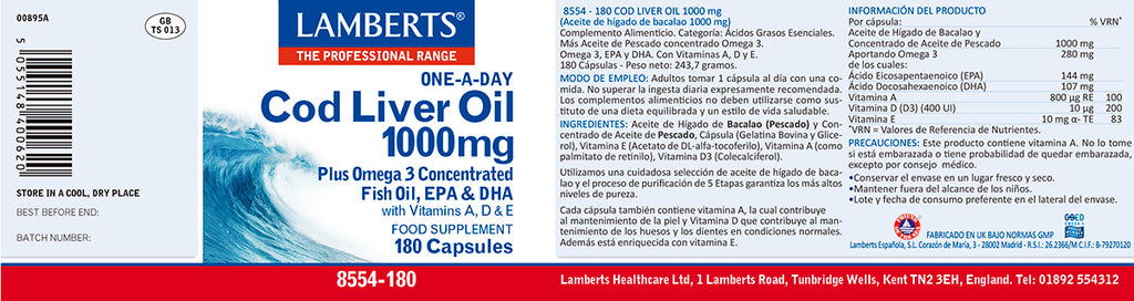 Aceite de Hígado de Bacalao 1000mg