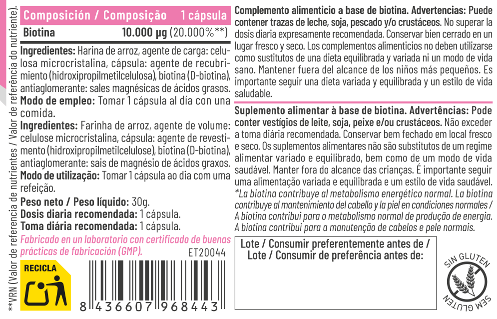 BIOTINA 10.000µg