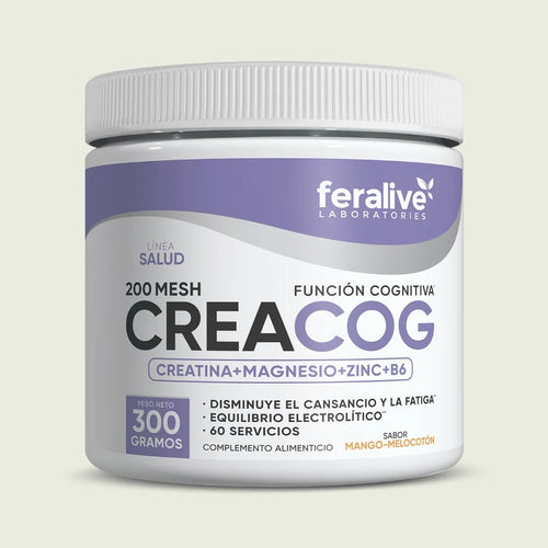 CreaCog creatina 200 Mesh con magnesio y zinc · 300 g | Feralive