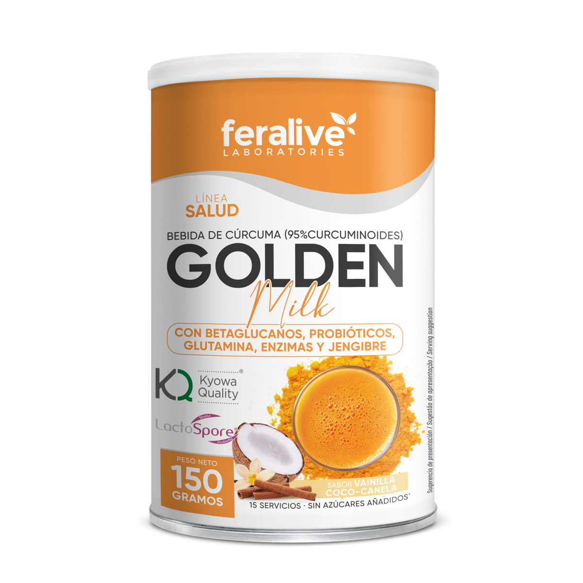 GOLDEN MILK  VAINILLA-COCO-CANELA 150gr