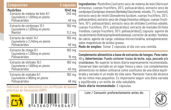 HONGOS COMPLEX 60CAP.- FERALIVE