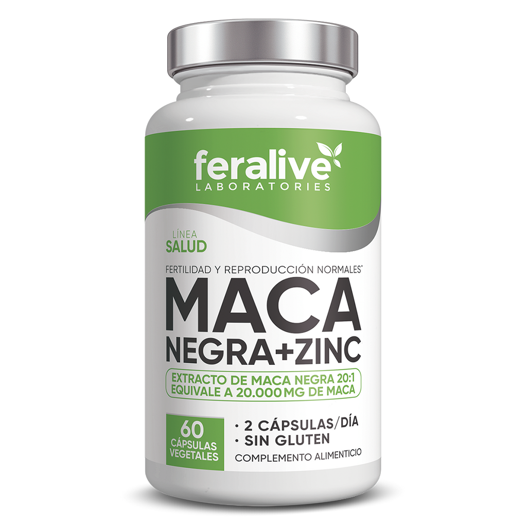 MACA NEGRA + ZINC 60CAP.- FERALIVE