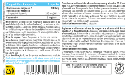 Magnesio bisglicinato liposomado 200 mg · 90 cápsulas | Feralive