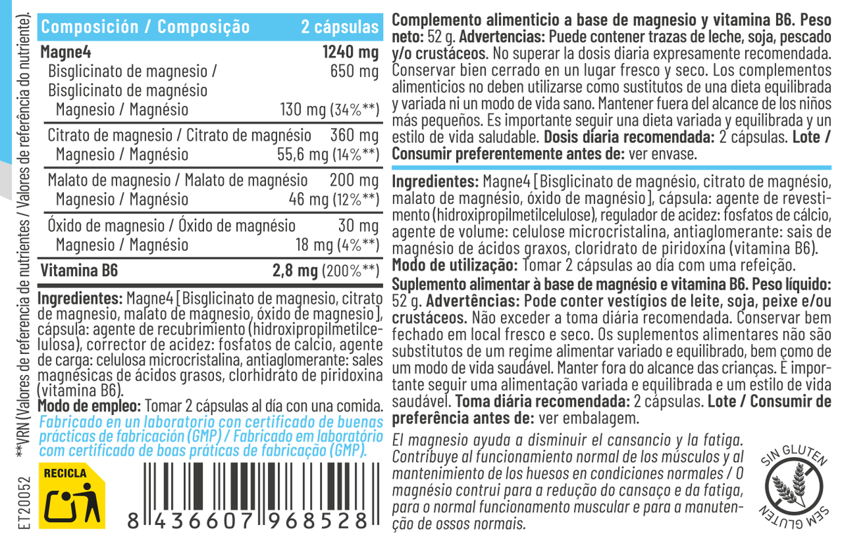MAGNESIO COMPLEX 60CAP.-FERALIVE