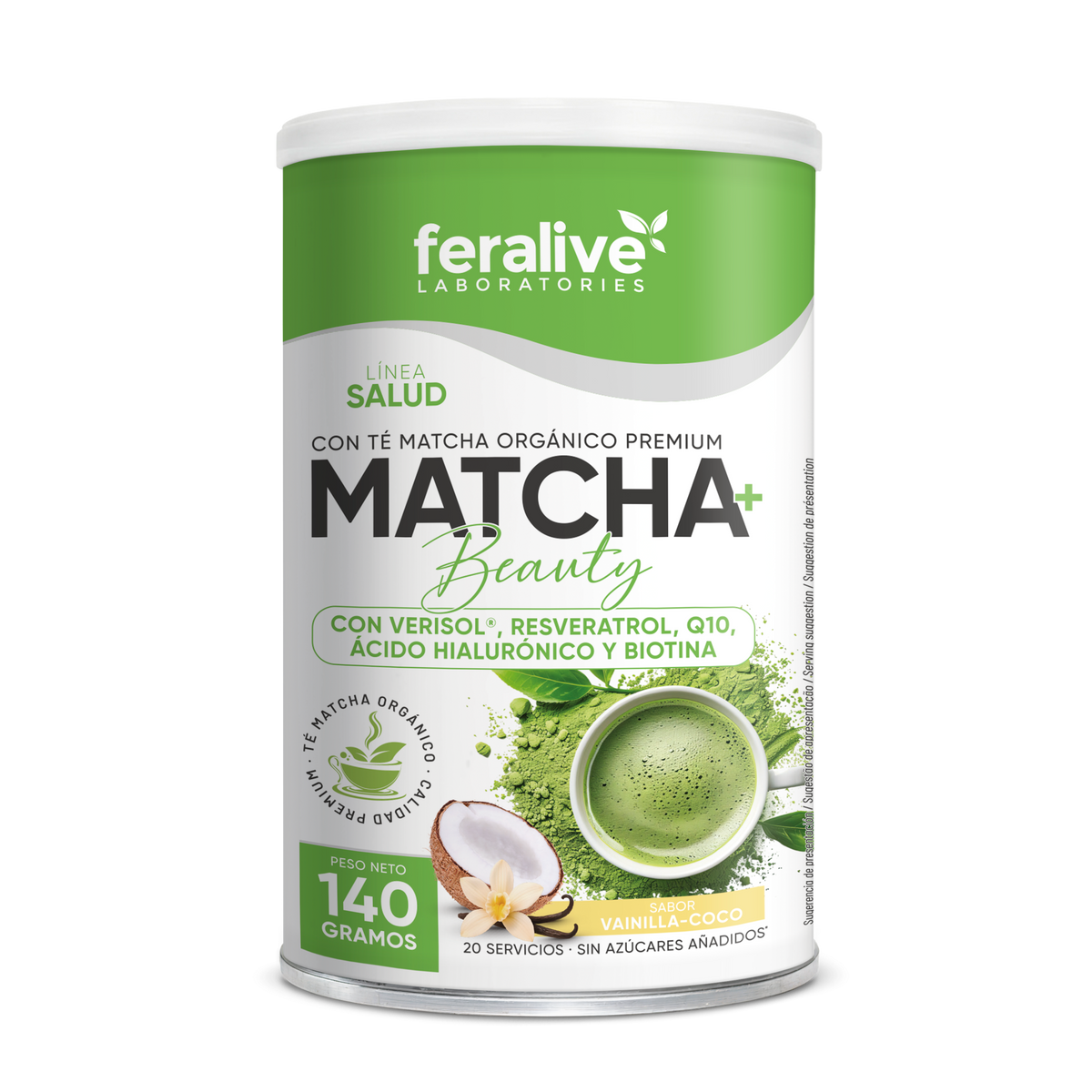 MATCHA+ BEAUTY VAINILLA-COCO 140gr
