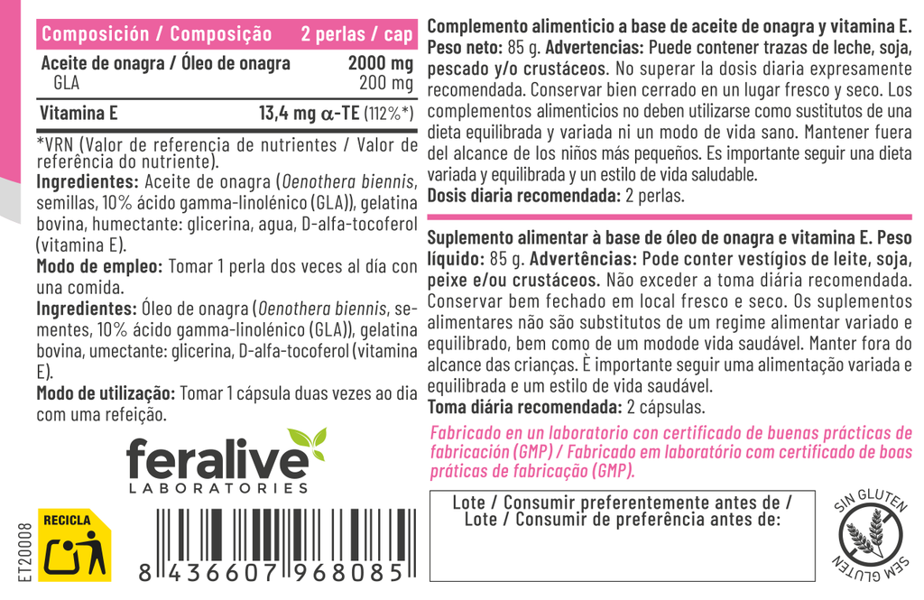 ONAGRA + VITAMINA E