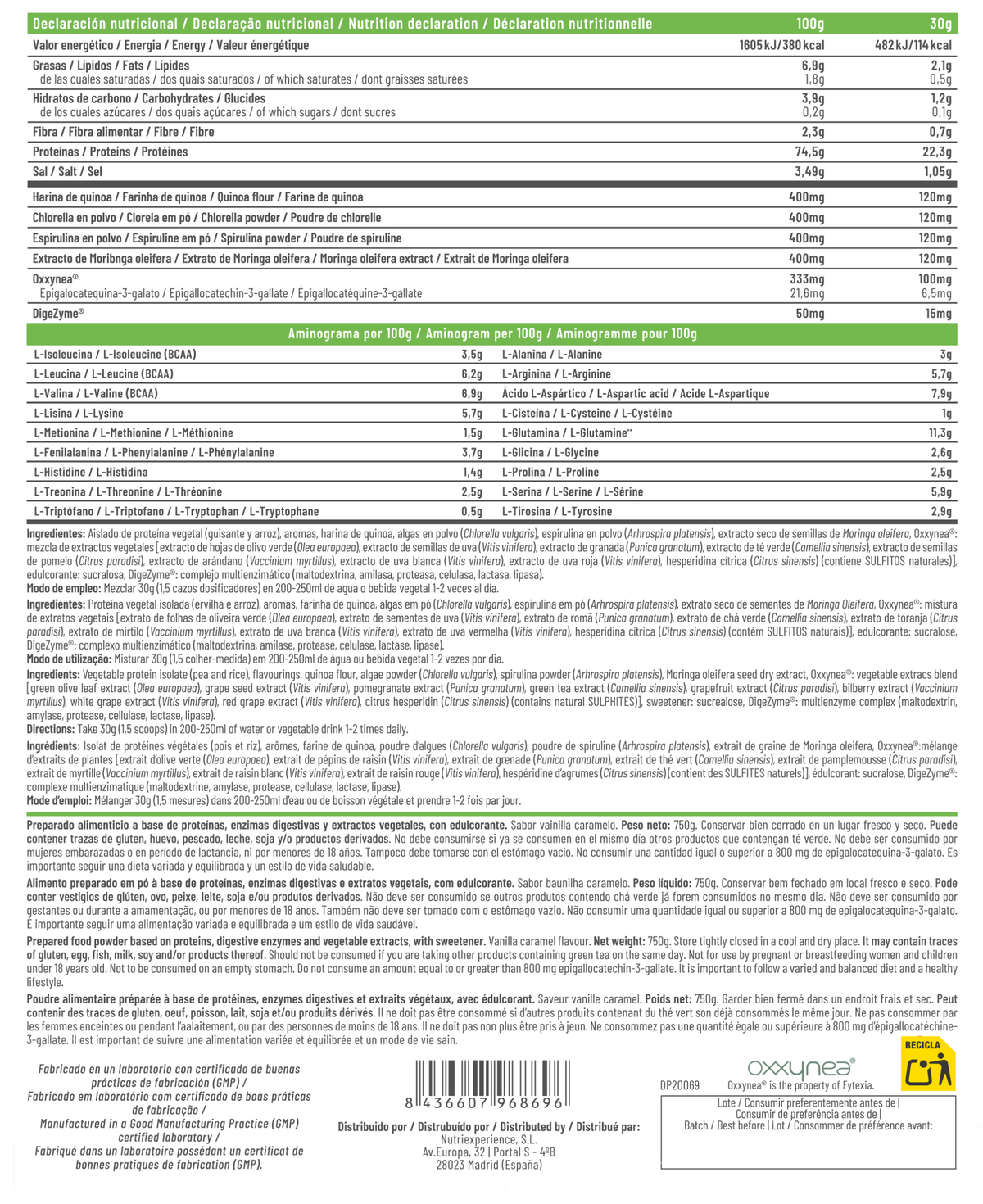 Proteína Vegana - 750GRS