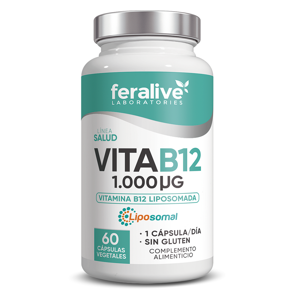 VITA B12 LIPOSOMADA 1000UG 60CAP.- FERALIVE