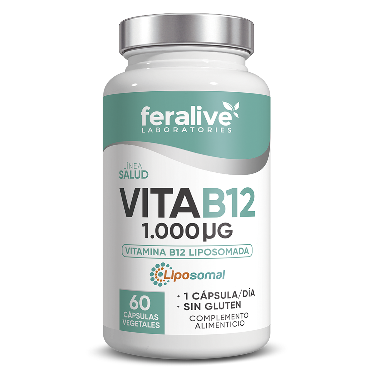 VITA B12 LIPOSOMADA 1000UG 60CAP.- FERALIVE