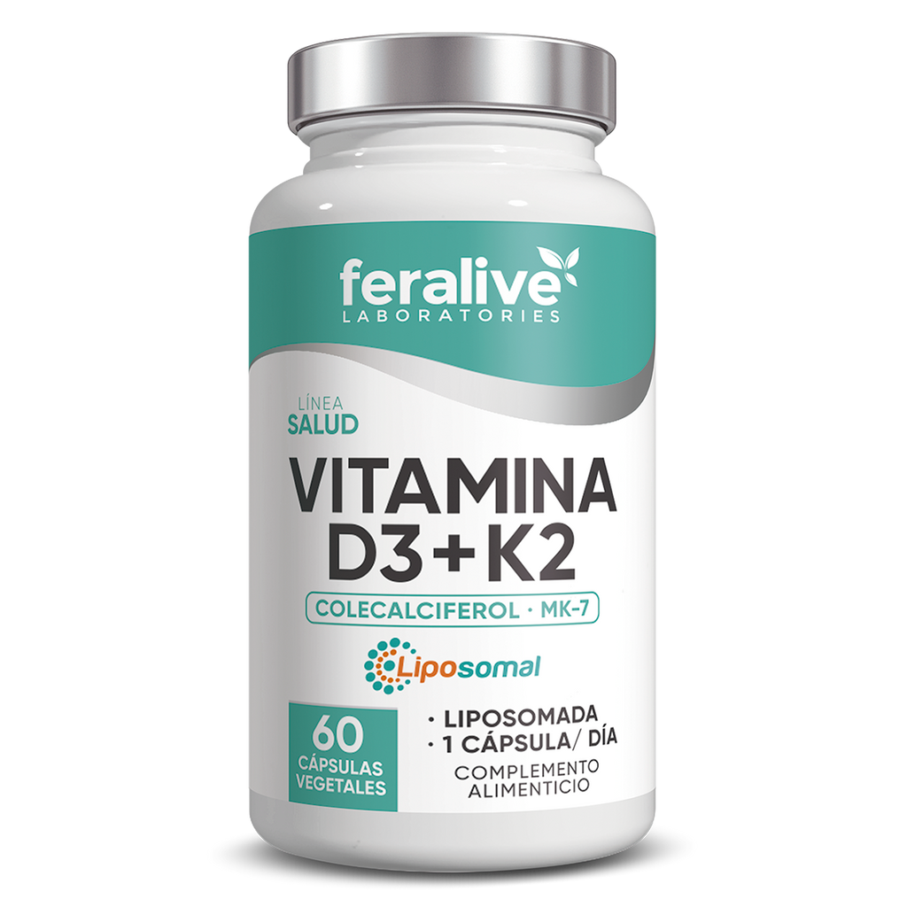 VITAMINA D3+K2 60CAP.- FERALIVE