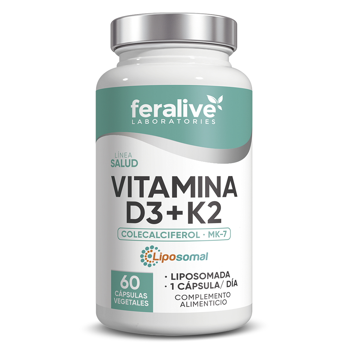 VITAMINA D3+K2 60CAP.- FERALIVE