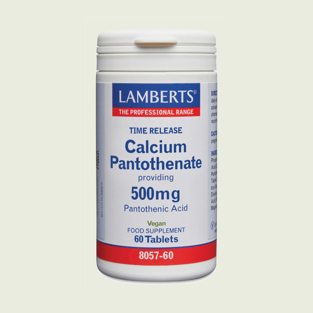 Ácido Pantoténico o Vitamina B5 como Pantotenato de Calcio 500mg