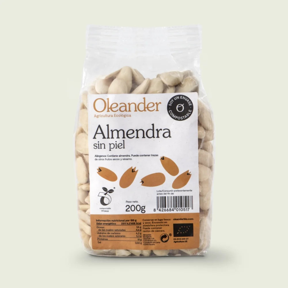 ALMENDRA SIN PIEL 200GR.