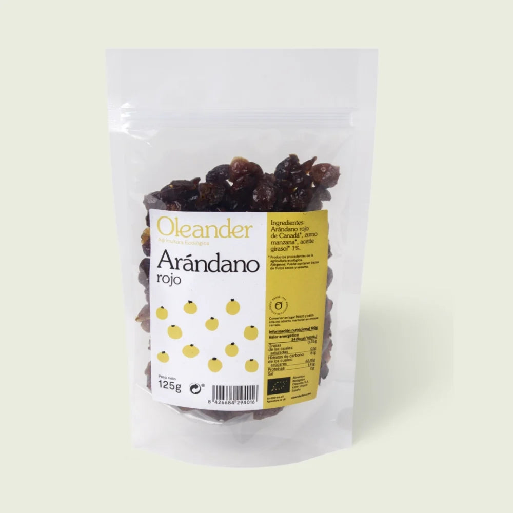 ARÁNDANO DESHIDRATADO BIO 125GR.