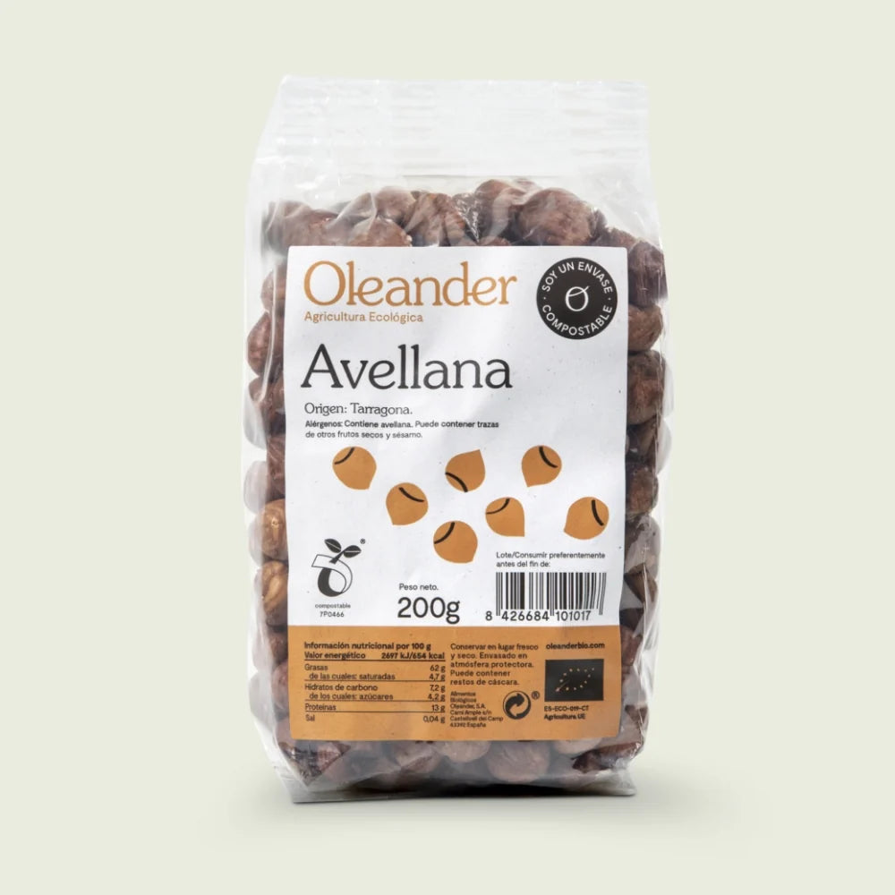 AVELLANA PIEL CRUDA 200GR.
