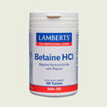 Betaína HCI 324mg y Pepsina 5mg en tabletas