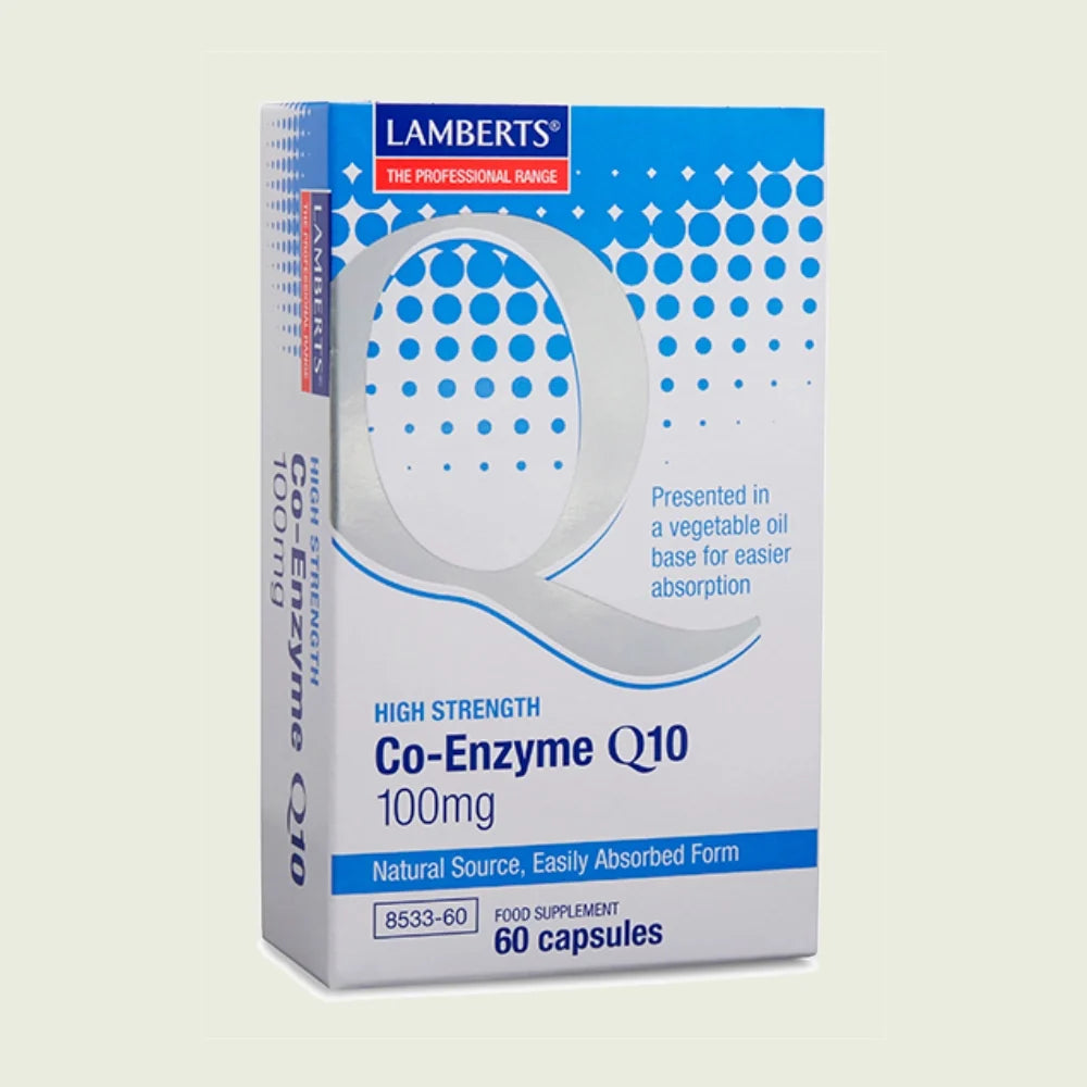 Co-Enzima Q10 100mg, Ubiquinona, con 60 cápsulas