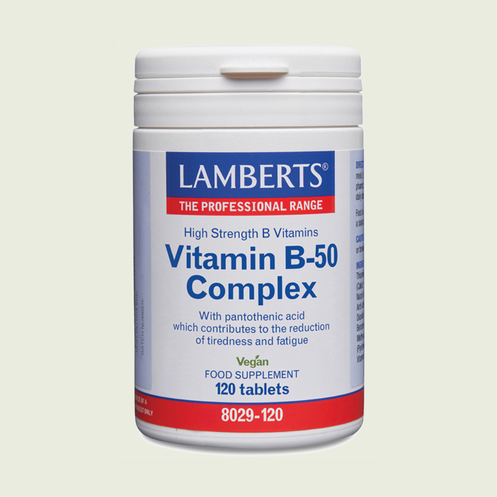 COMPLEJO DE VITAMINAS B-50 120 TAB LAMBERTS.
