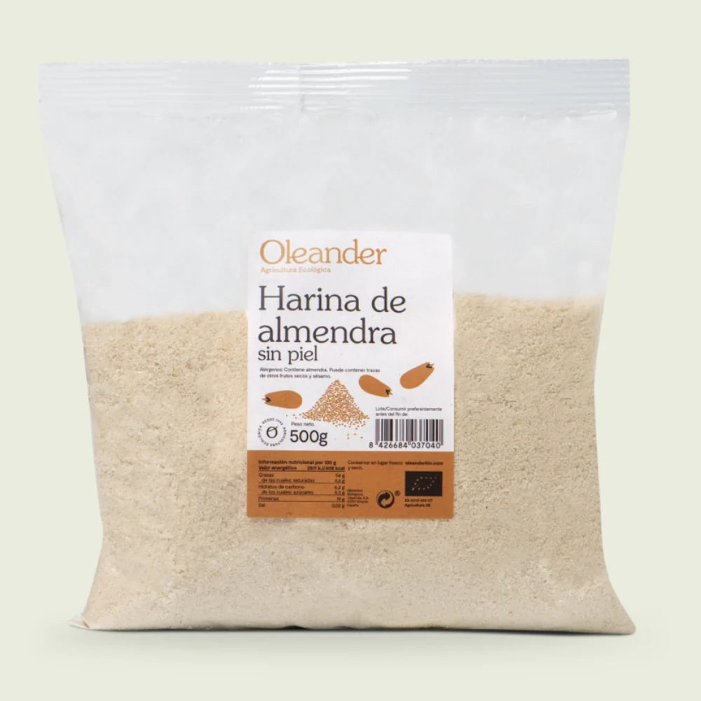 HARINA DE ALMENDRA CRUDA PELADA 500GR.