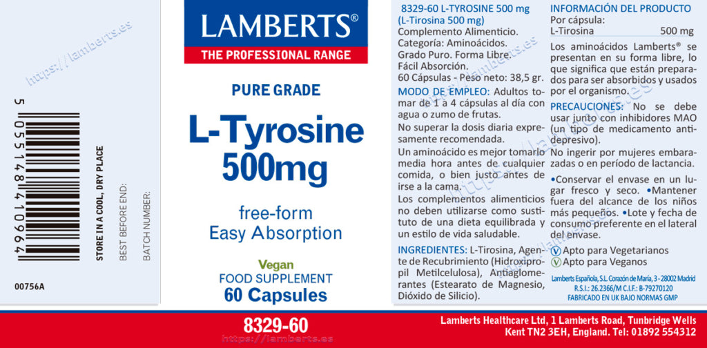 L- TIROSINA 500MG.
