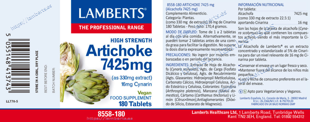 ARTICHOKE 7425 MG. (ALCACHOFA)