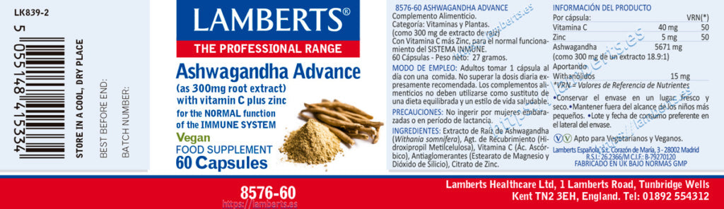 ASHWAGANDHA ADVANCE (WITHANIA SOMNÍFERA)