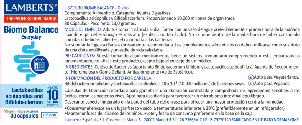 BIOME BALANCE EVERYDAY 30CÁPS. (NUEVO)