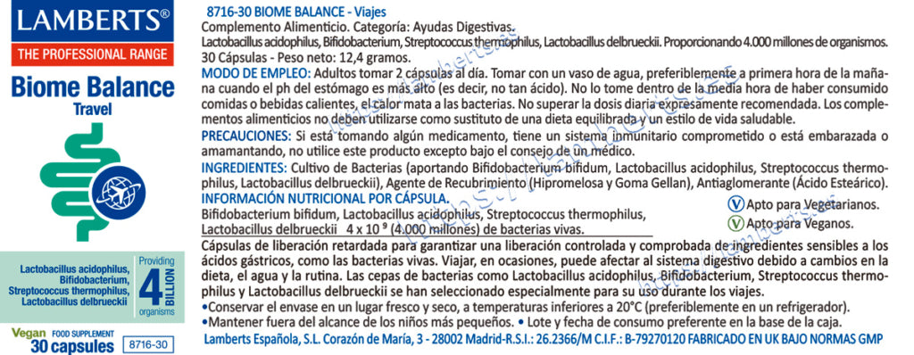 BIOME BALANCE TRAVEL (VIAJES) (NUEVO)