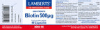 BIOTINA 500 MICROGR .