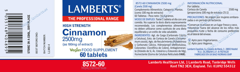 CINNAMON ( CANELA 2500MG).