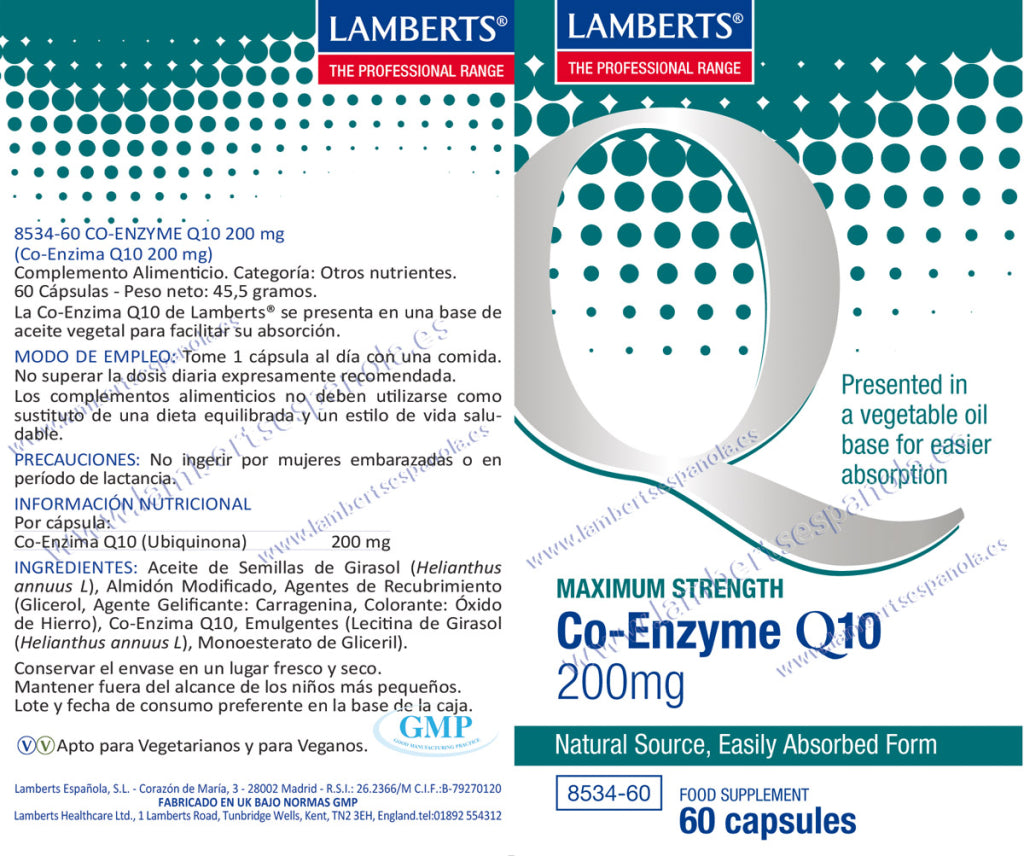 CO-ENZIMA Q10 200MG.