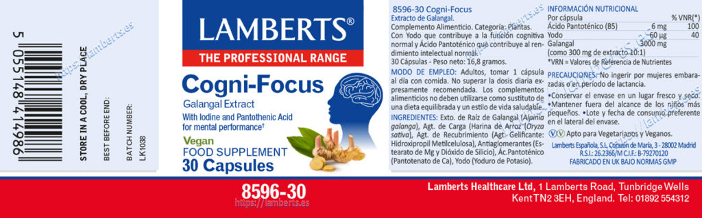 COGNI FOCUS (EXTRACTO DE GALANGAL).