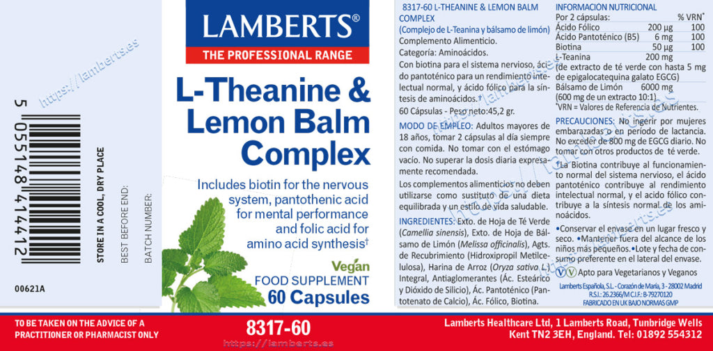 TEANINA 200MG. + BÁL. LIMÓN