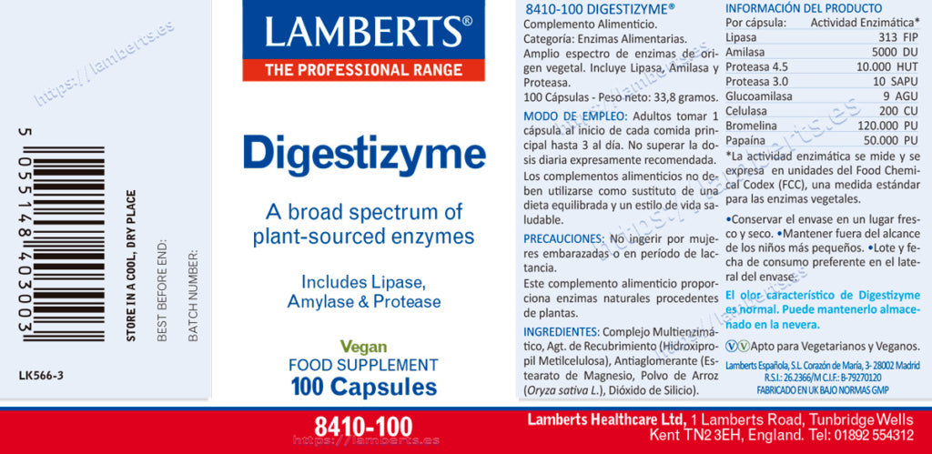 DIGESTIZYME- ENZIMAS VEGETALES (NEVERA).