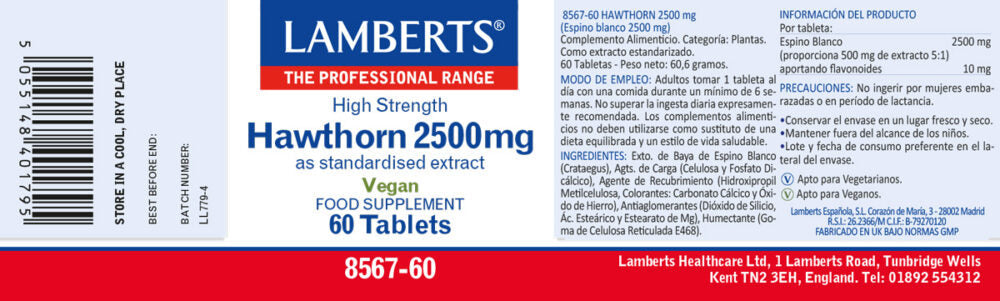 ESPINO BLANCO 2500MG.(HAWTHORN)