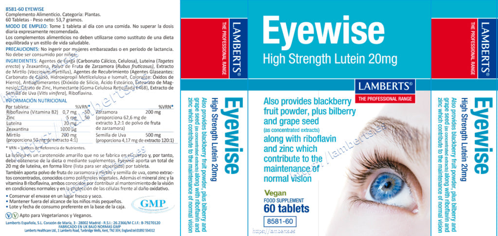 EYEWISE LUTEÍNA 20MG.