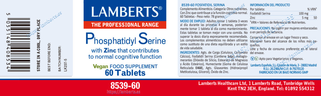 FOSFATIDIL SERINA 100MG.