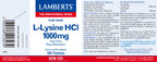 L- LISINA HCI 1000MG. LAMBERTS
