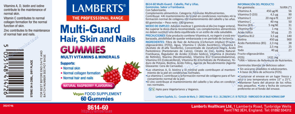 GOMINOLAS MULTI-GUARD CABELLO, PIEL Y UÑAS