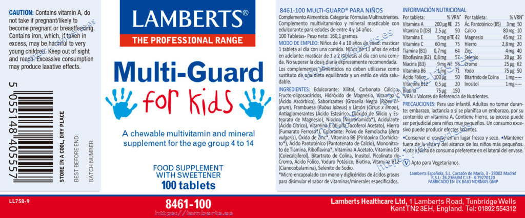 MULTI-GUARD PARA NIÑOS MASTICABLE