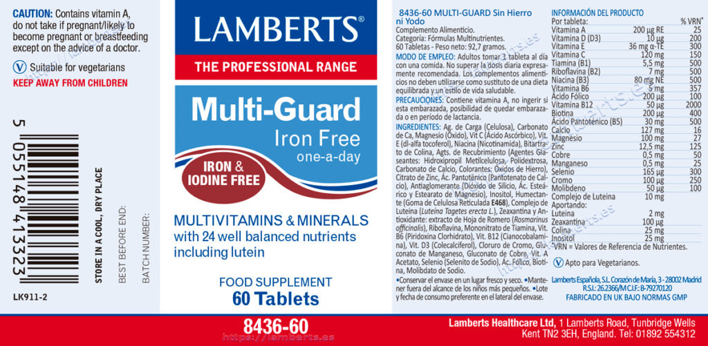 MULTI-GUARD IRON FREE (SIN HIERRO NI YODO)