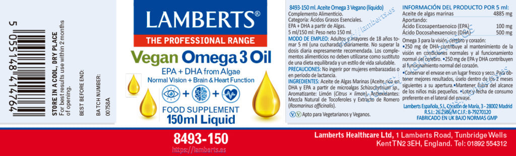 VEGAN OMEGA 3 X 30 CÁP. (NUEVO)