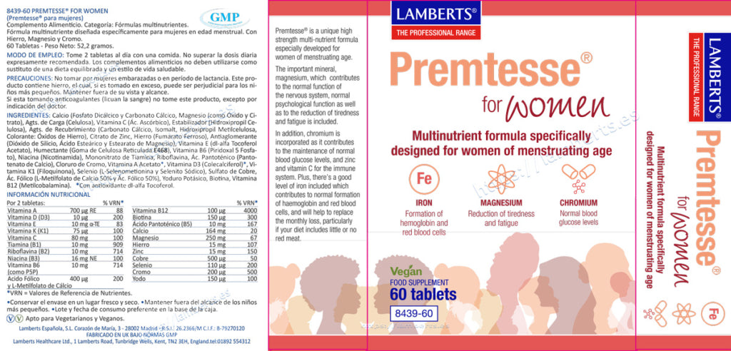 PREMTESSE FOR WOMEN EN EDAD MENSTRUAL