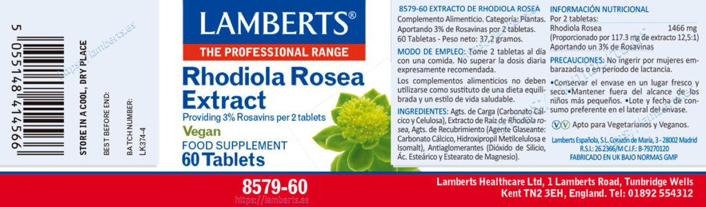 RHODIOLA ROSEA 117,3 MG.NUEVA