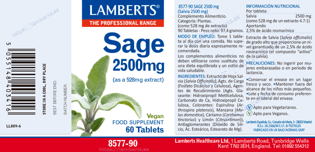 SALVIA 2500MG ( SAGE) LAMBERTS.