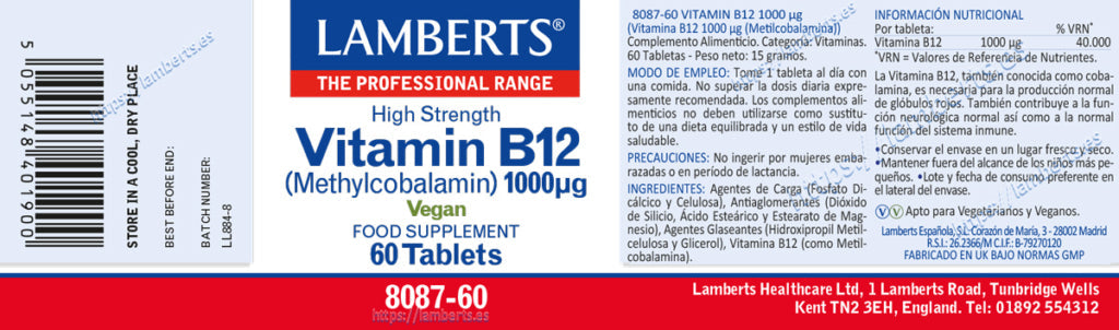 VITAM- B12 1000UG LAMBERTS