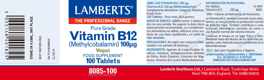 Vitamina B12 100 mg - 100TABS