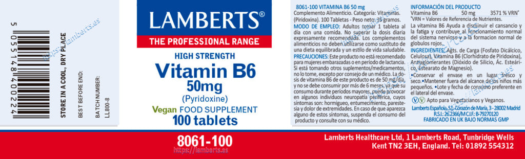 VITAM- B6 50MG (PIRIDOXINA)